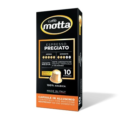 ESPRESSO PREGIATO 100% ARABICA IN CAPSULE COMPATIBILI NESPRESSO®