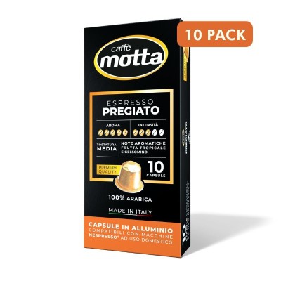 ESPRESSO PREGIATO 100% ARABICA IN CAPSULE COMPATIBILI NESPRESSO®