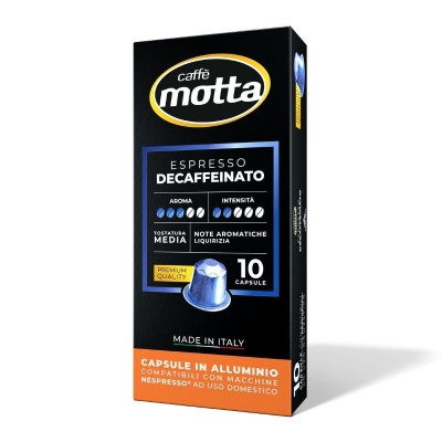 ESPRESSO DECAFFEINATO IN CAPSULE COMPATIBILI NESPRESSO®